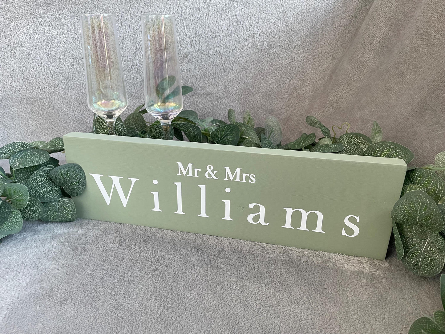 Wooden SAGE table sign, wedding reception table decor