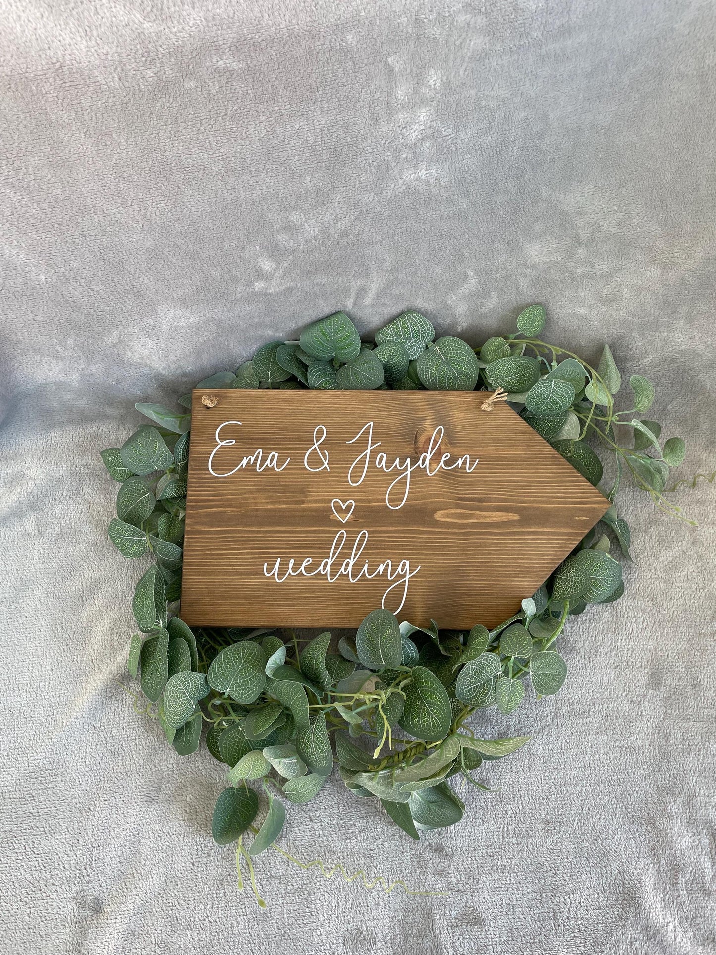 Wooden, RUSTIC hanging wedding sign, Wedding direction sign,