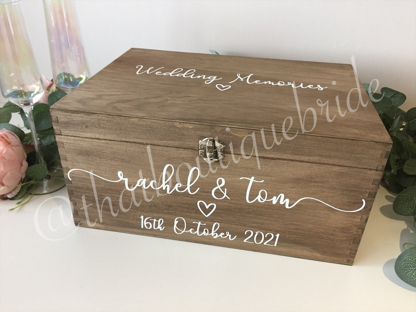 Personalised RUSTIC wedding card box, Wedding memory box, Wedding keepsake box, Wooden Wedding box, rustic wedding post box