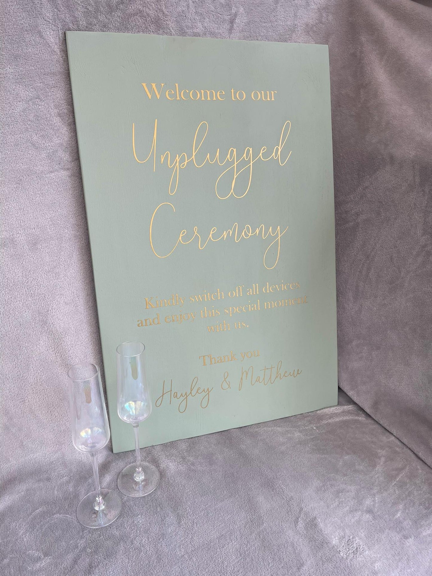 SAGE 'Unplugged Ceremony' sign, (other colours available).