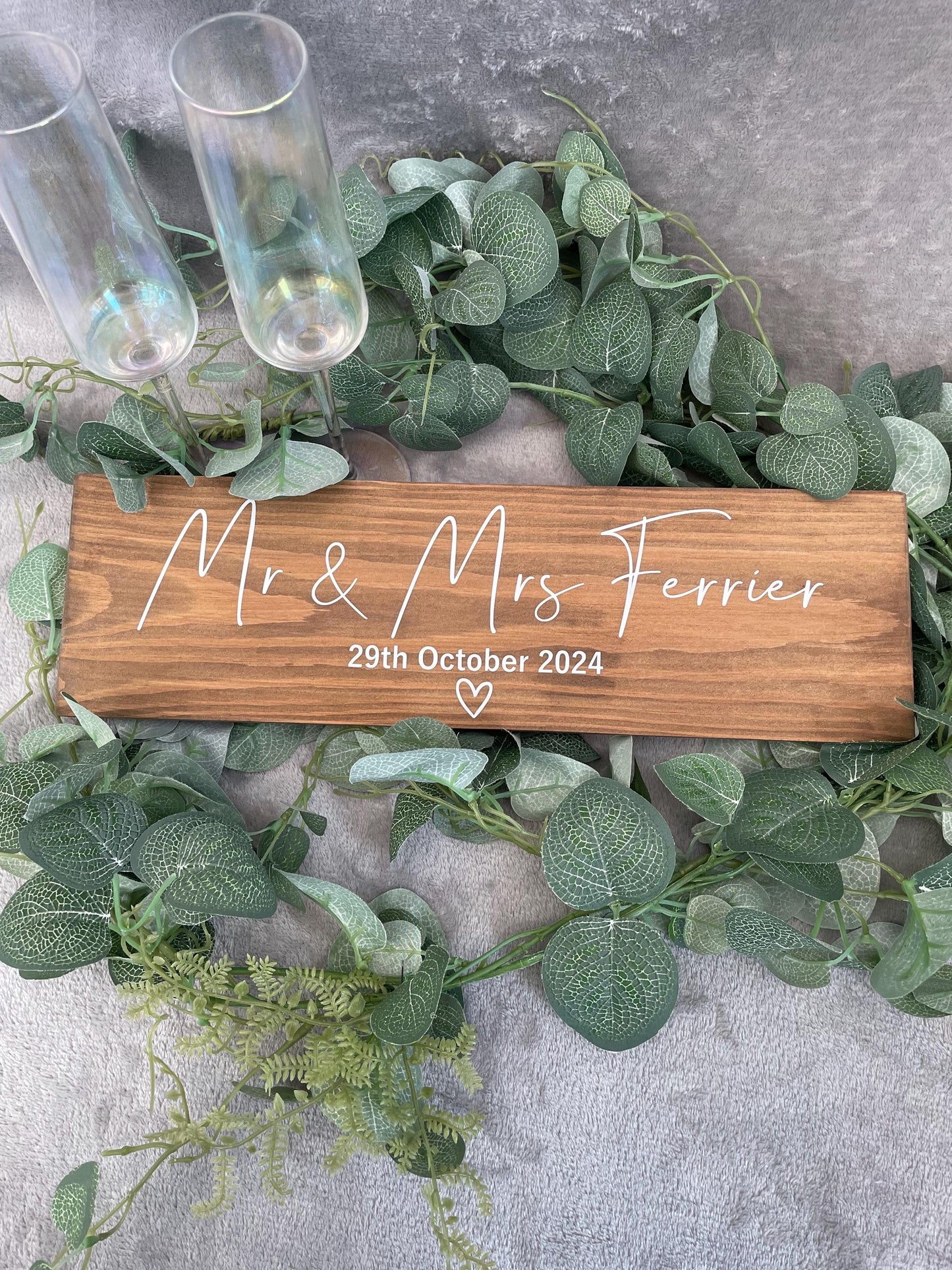 Wooden RUSTIC table sign, wedding reception table decor