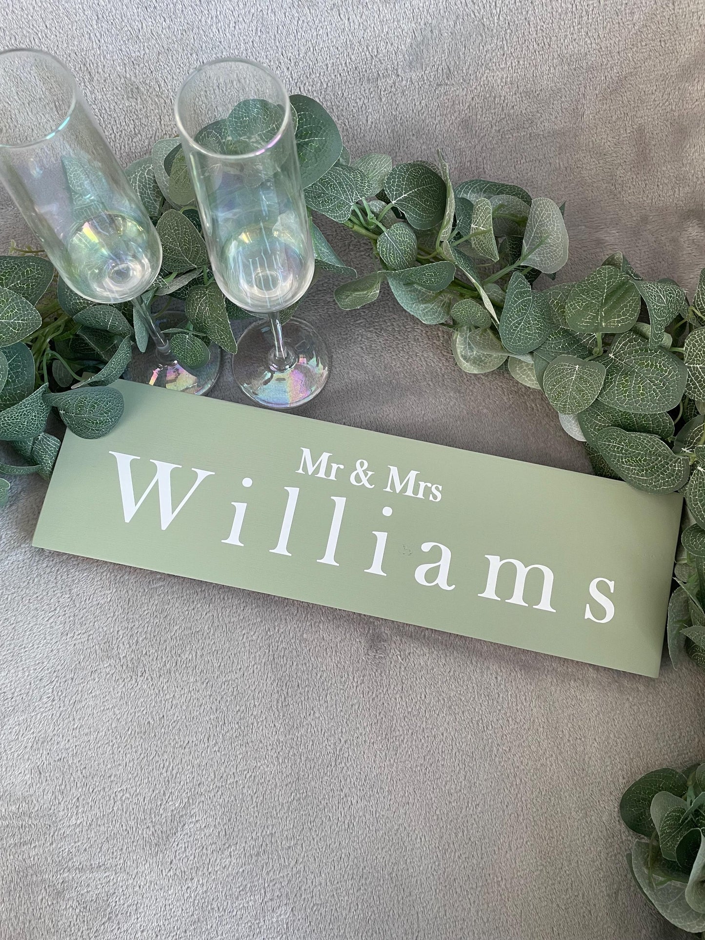Wooden SAGE table sign, wedding reception table decor