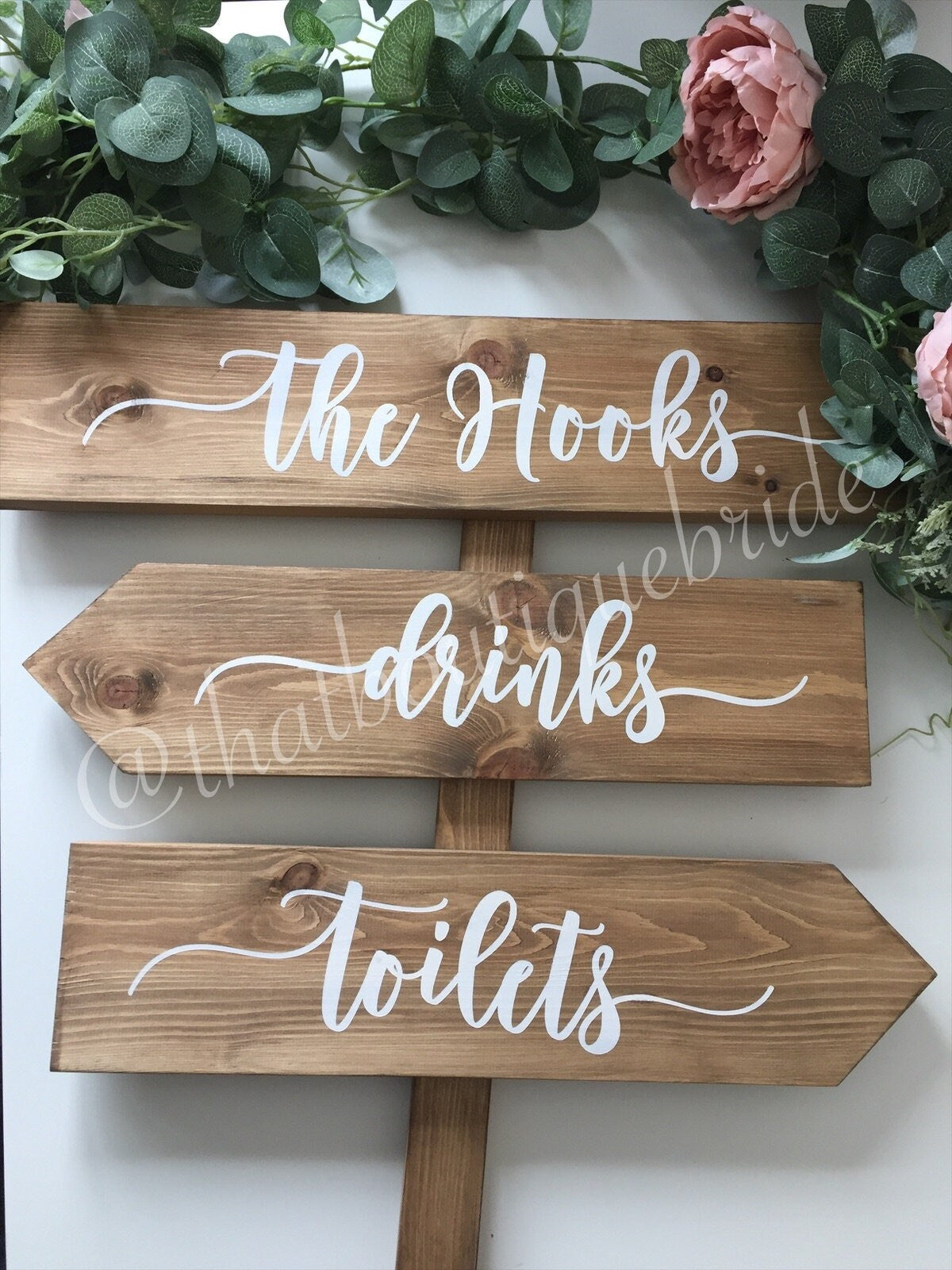 Festival style RUSTIC wooden wedding sign,