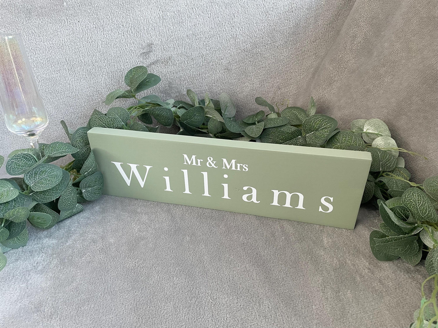Wooden SAGE table sign, wedding reception table decor