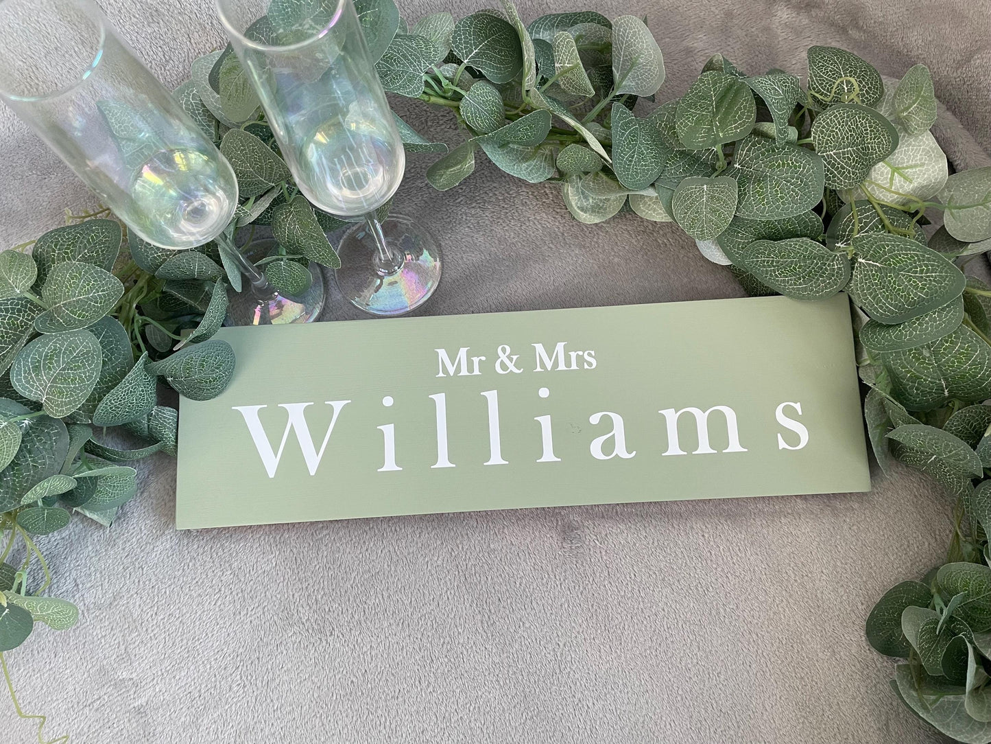 Wooden SAGE table sign, wedding reception table decor