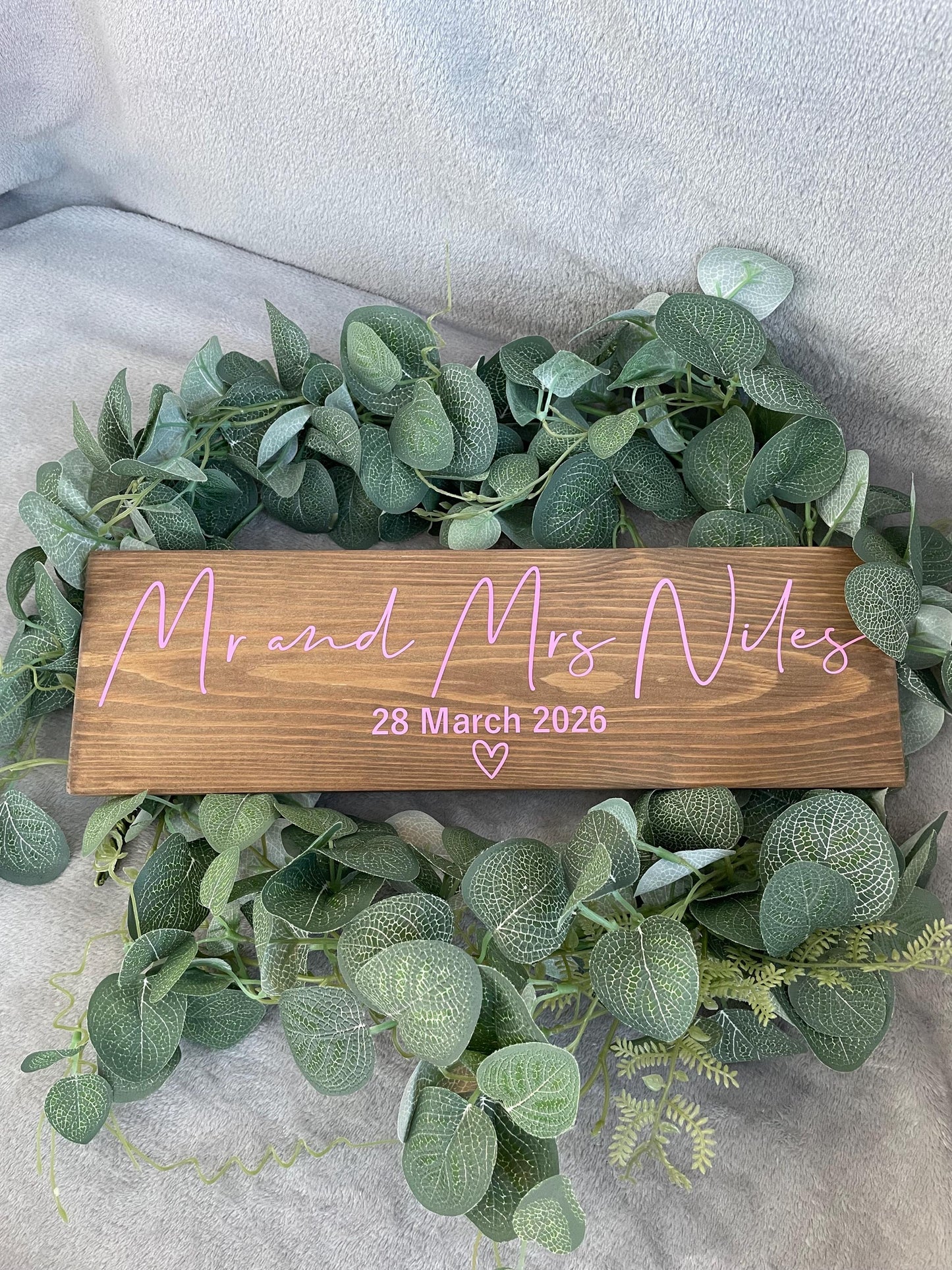 Wooden RUSTIC table sign, wedding reception table decor