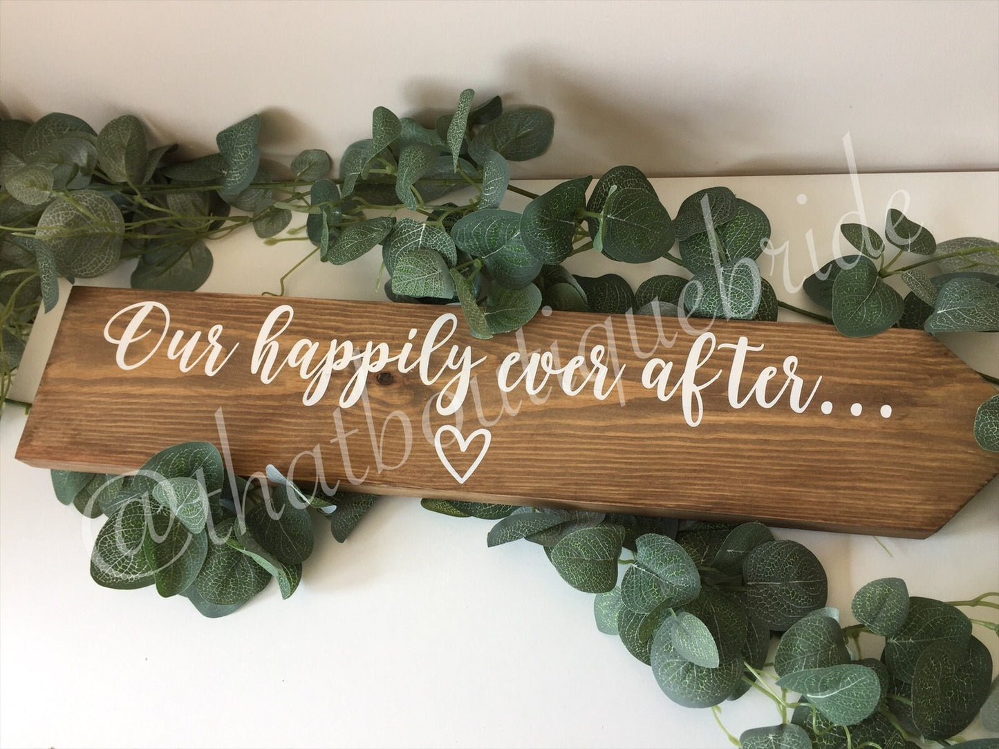 Personalised, RUSTIC wooden event direction sign.