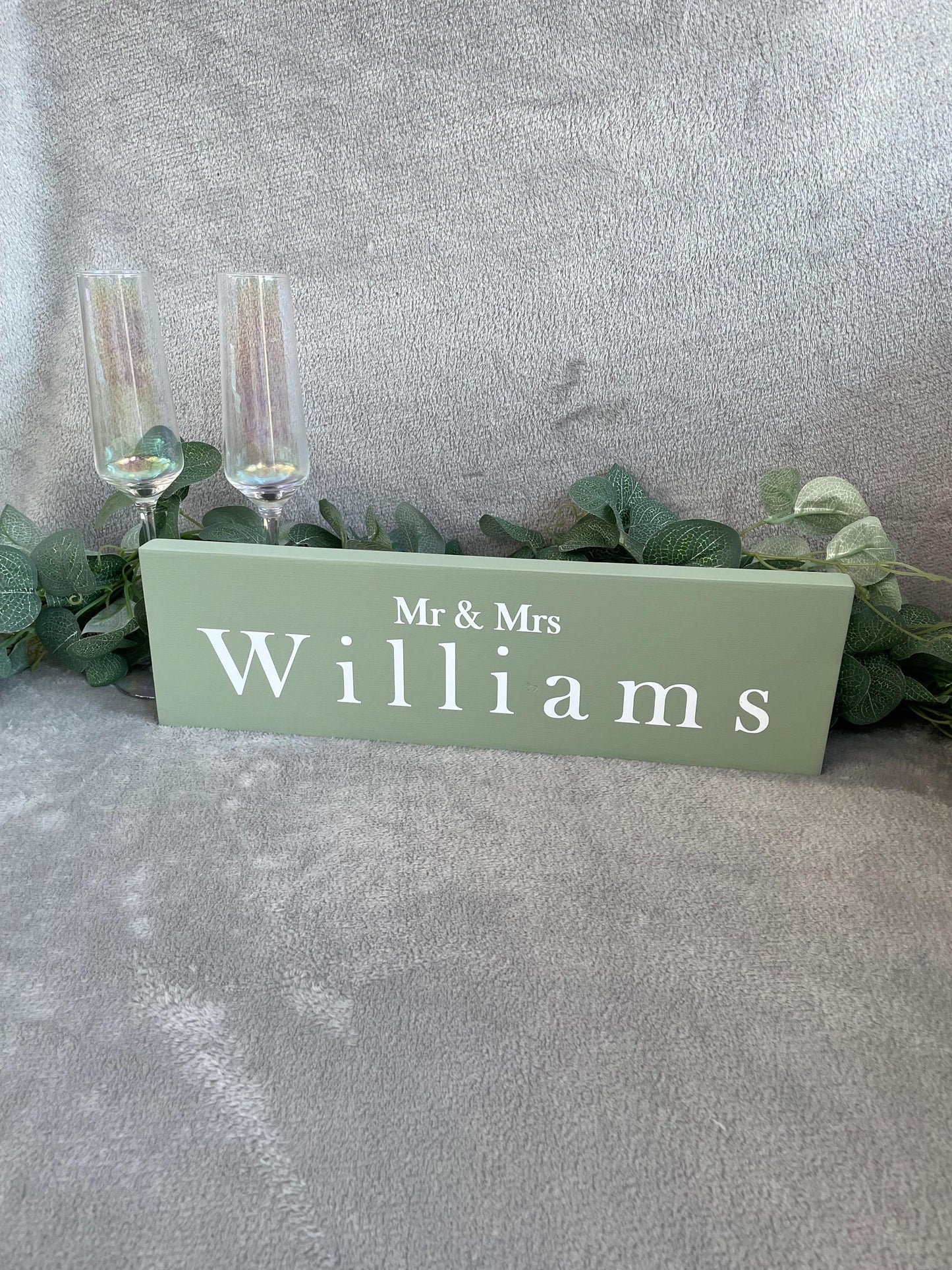 Wooden SAGE table sign, wedding reception table decor