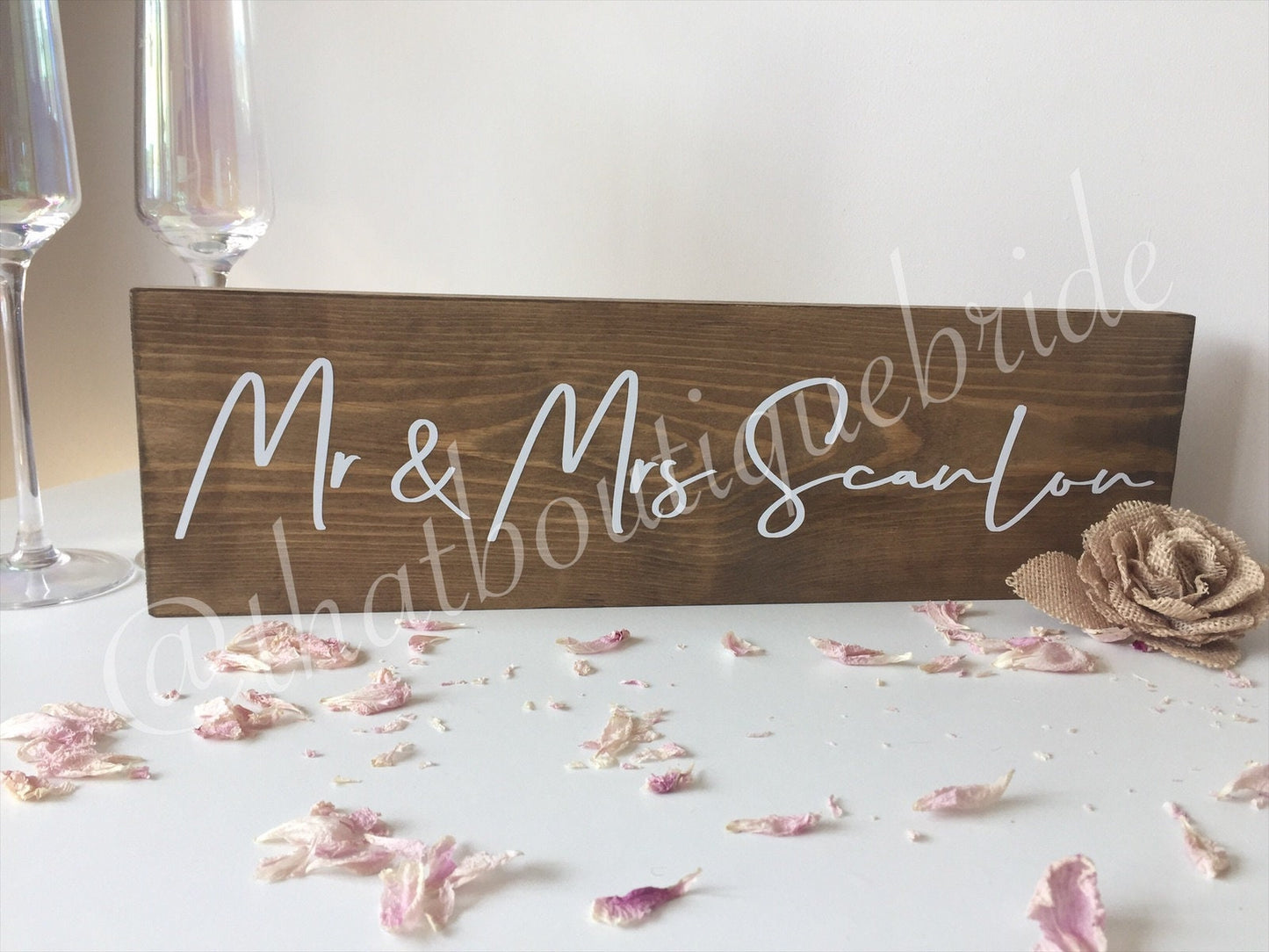Wooden RUSTIC table sign, wedding reception table decor