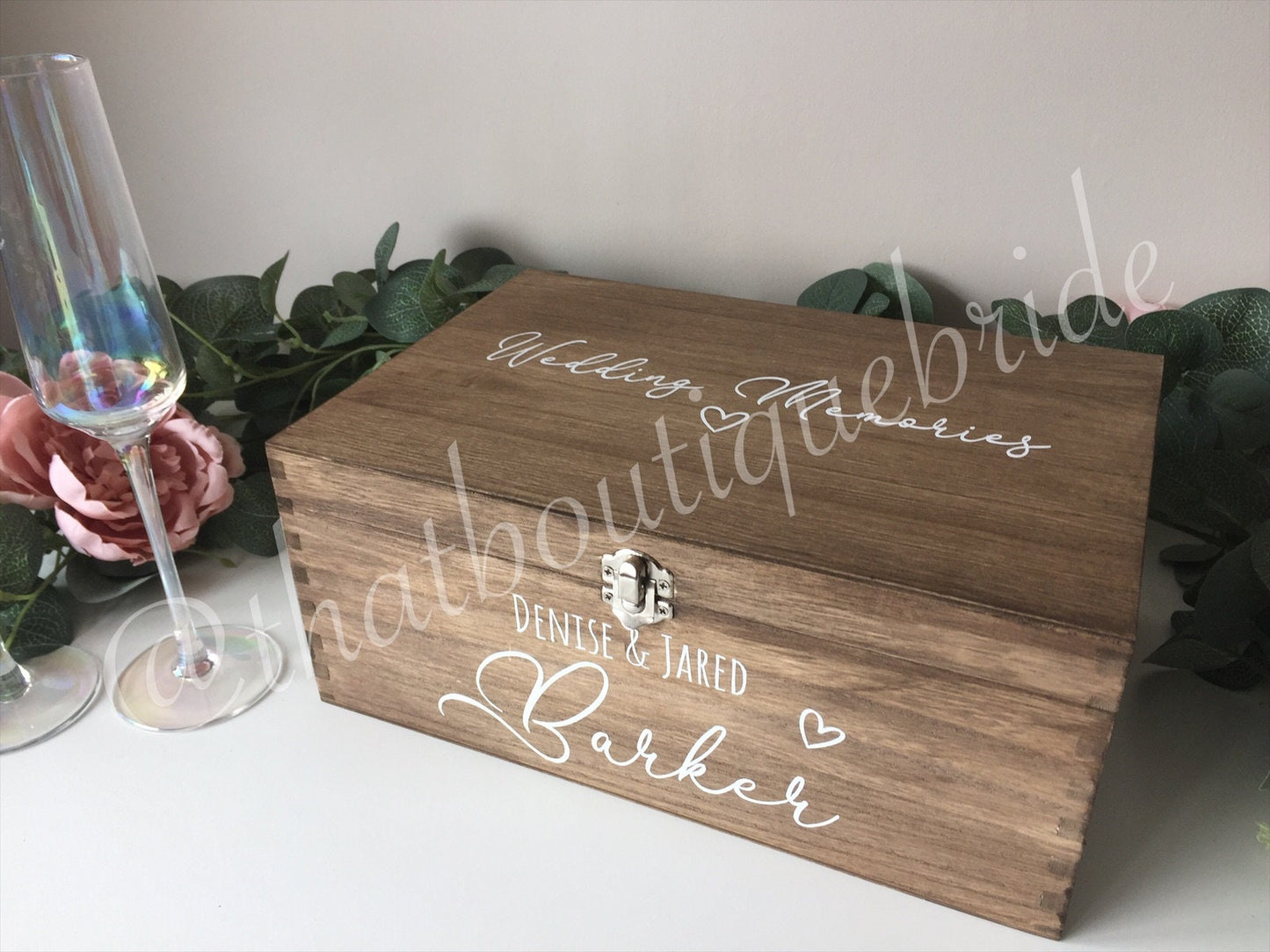 Personalised RUSTIC wedding card box, Wedding memory box, Wedding keepsake box, Wooden Wedding box, rustic wedding post box