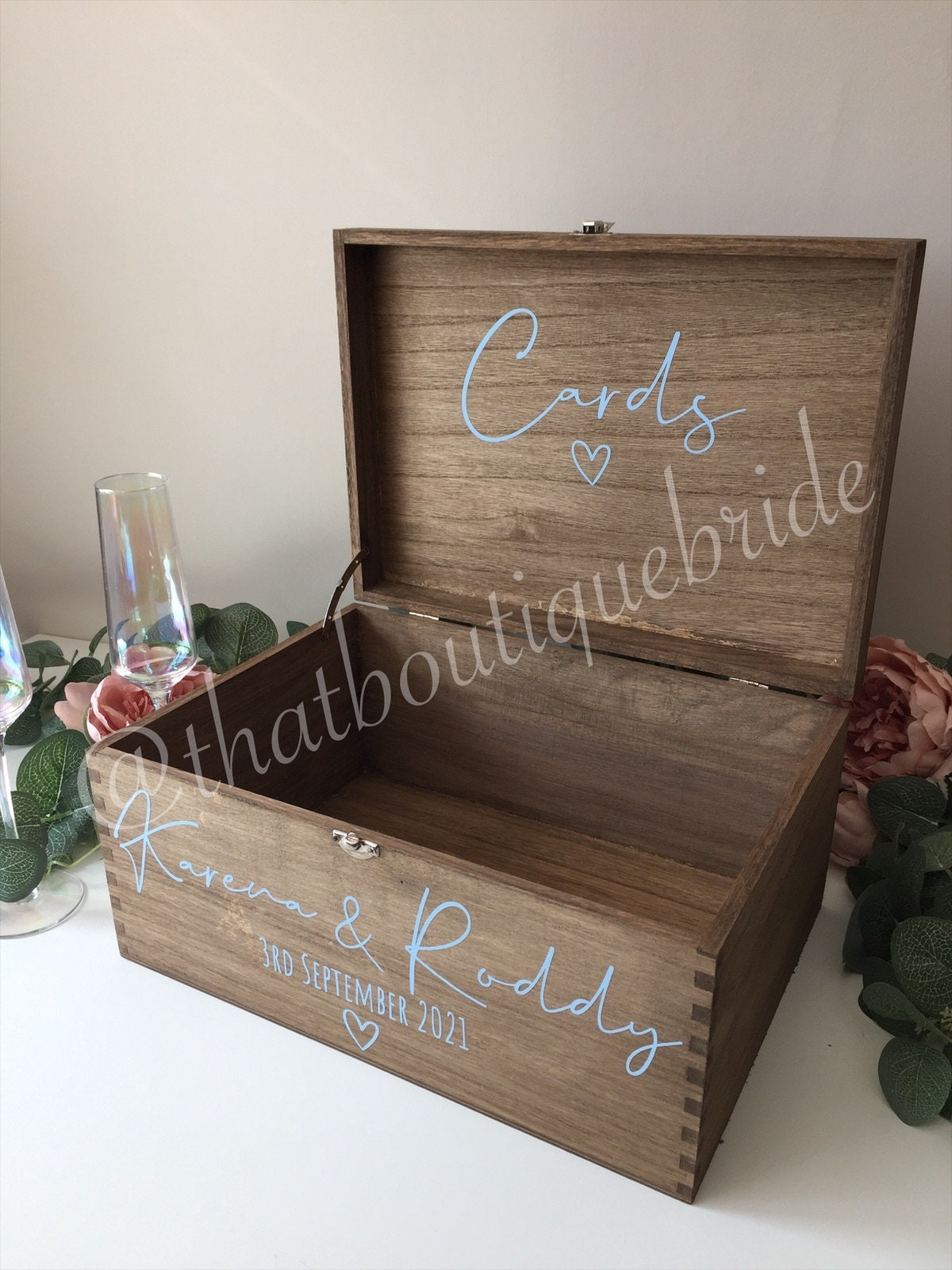 Personalised RUSTIC wedding card box, Wedding memory box, Wedding keepsake box, Wooden Wedding box, rustic wedding post box,
