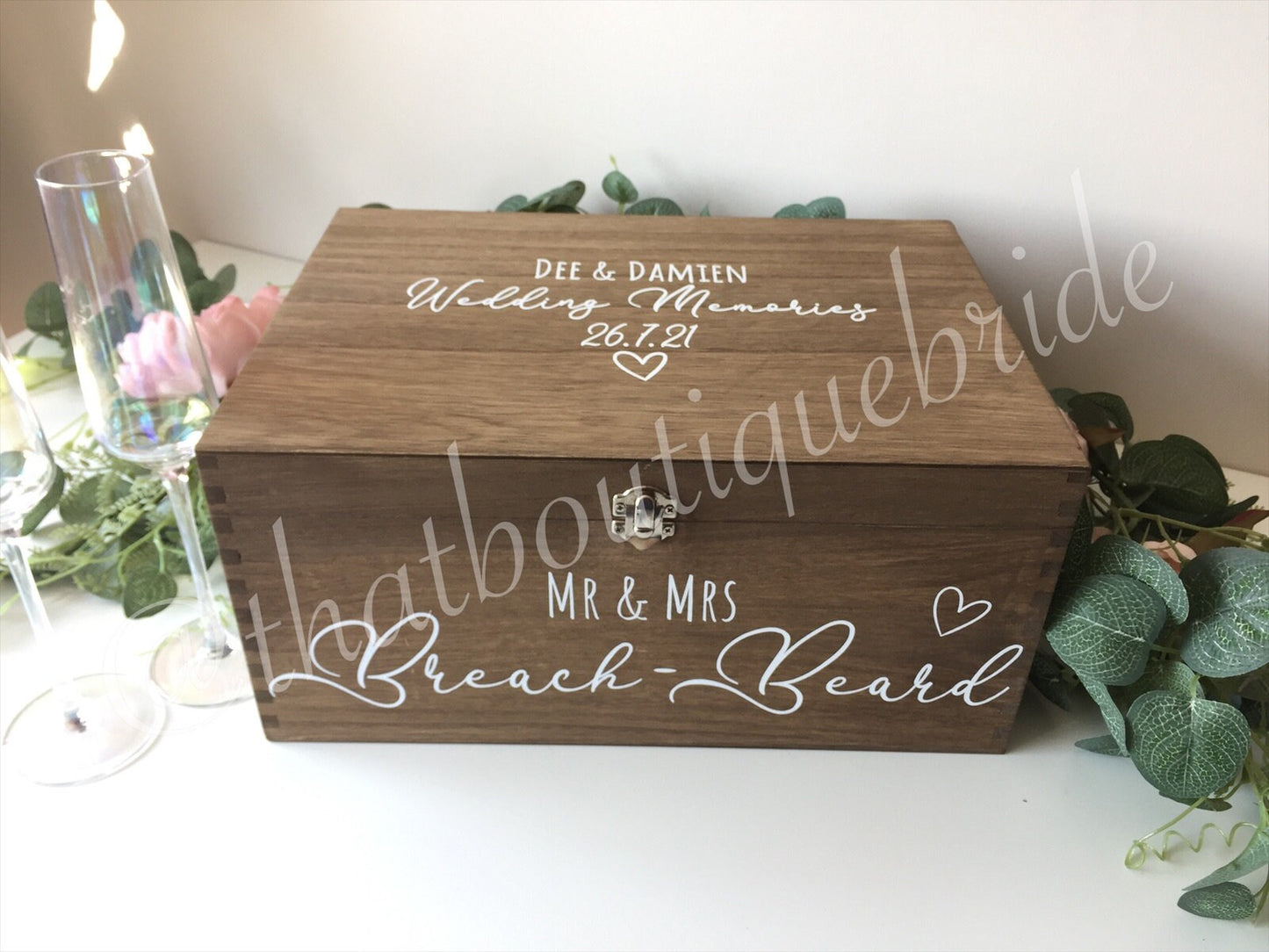 UPGRADE for custom text on gift box. Box not included, please purchase separately.
