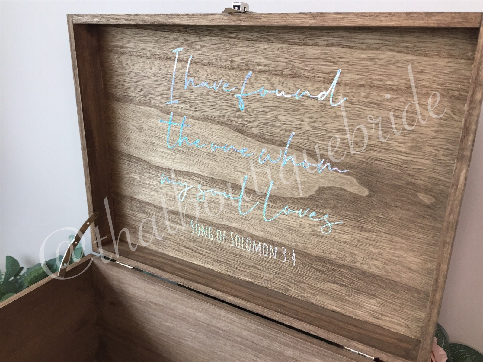 UPGRADE for custom text on gift box. Box not included, please purchase separately.