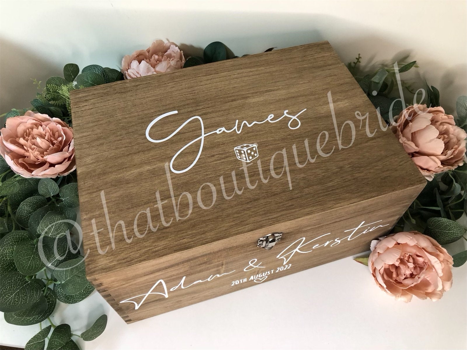 UPGRADE for custom text on gift box. Box not included, please purchase separately.