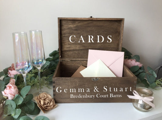 Personalised RUSTIC wedding card box, Wedding memory box, Wedding keepsake box, Wooden Wedding box, rustic wedding post box