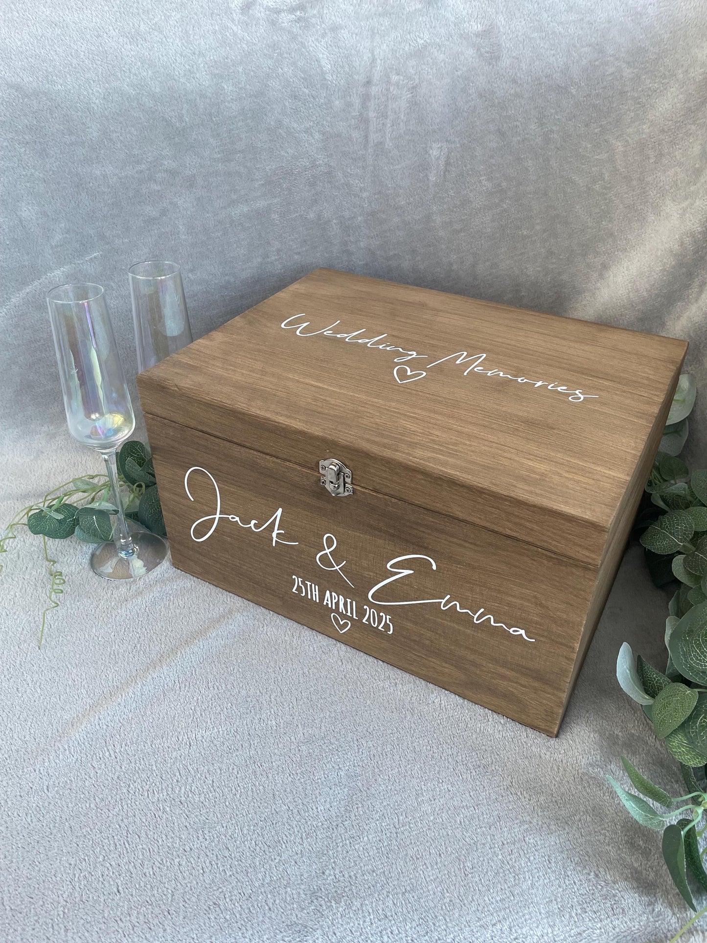 Personalised RUSTIC wedding card box, Wedding memory box, Wedding keepsake box, Wooden Wedding box, rustic wedding post box,