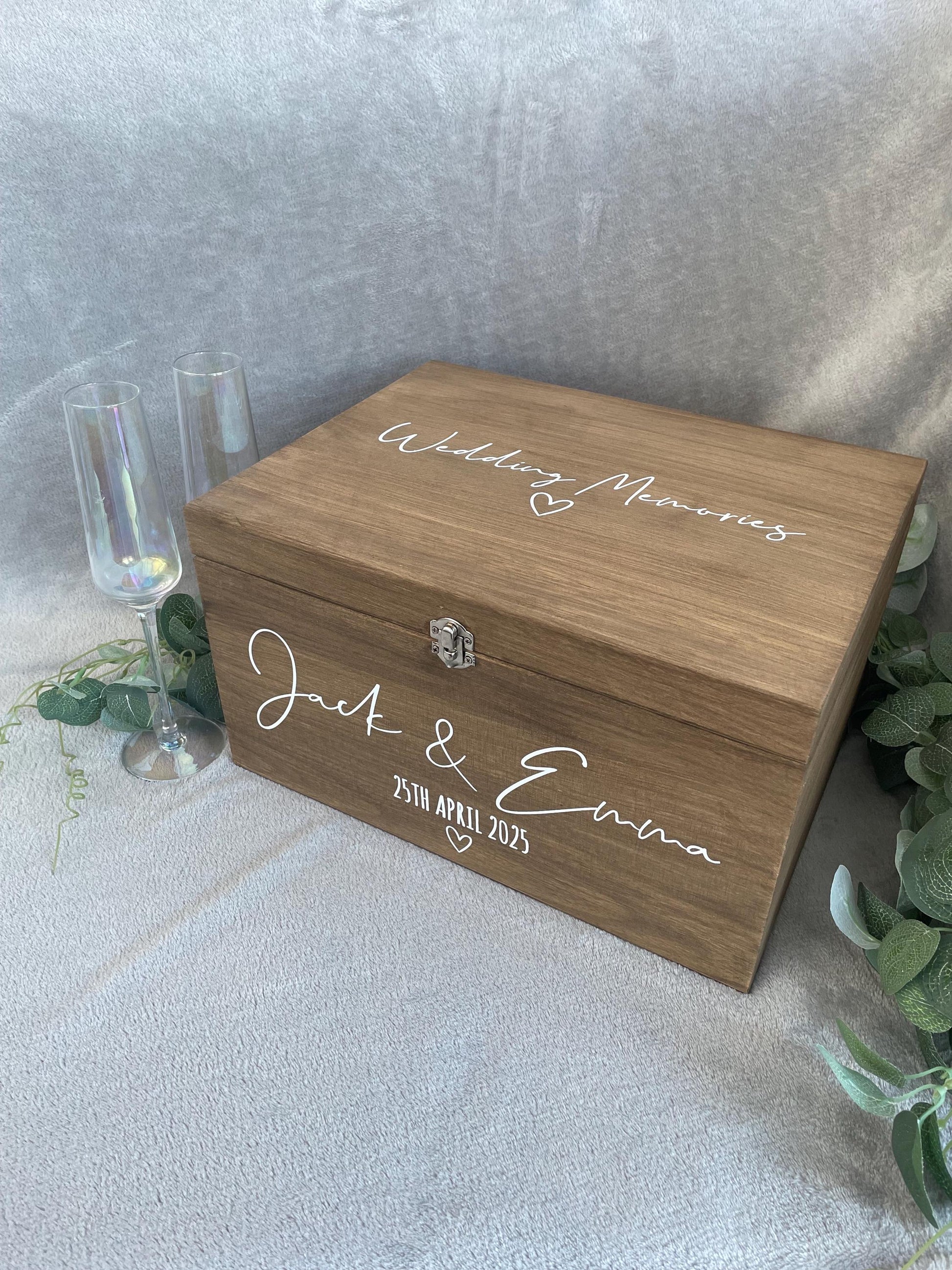 Personalised RUSTIC wedding card box, Wedding memory box, Wedding keepsake box, Wooden Wedding box, rustic wedding post box,