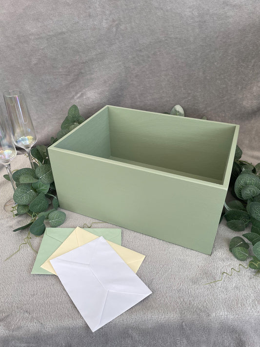 LIMITED EDITION SAGE wedding box, Wedding toiletry box, Wedding confetti, Wedding crate, wedding basket, new.