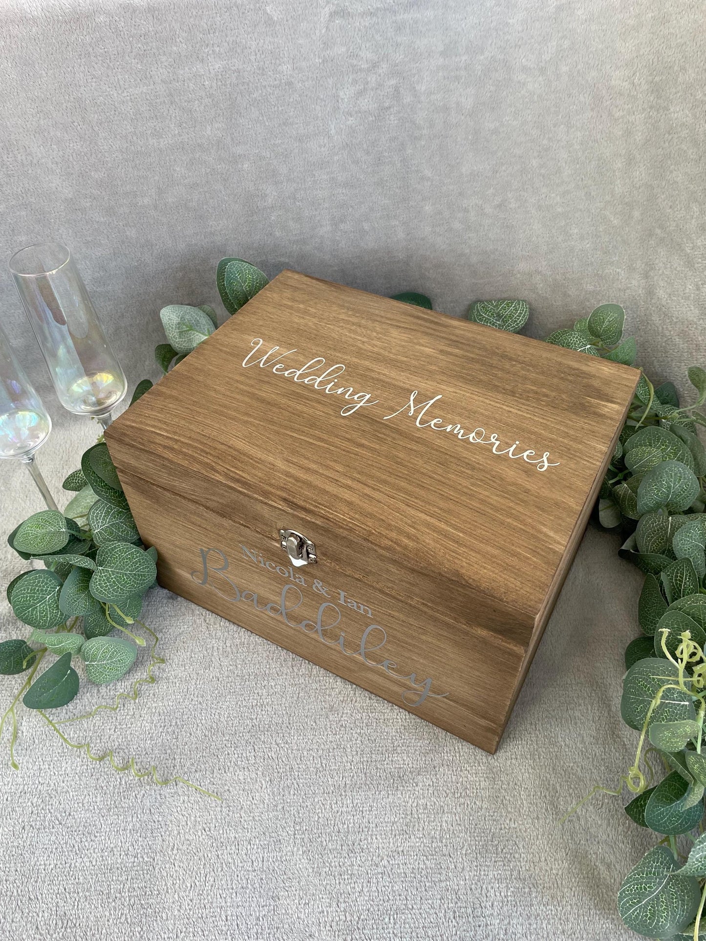Personalised RUSTIC wedding card box, Wedding memory box, Wedding keepsake box, Wooden Wedding box, rustic wedding post box