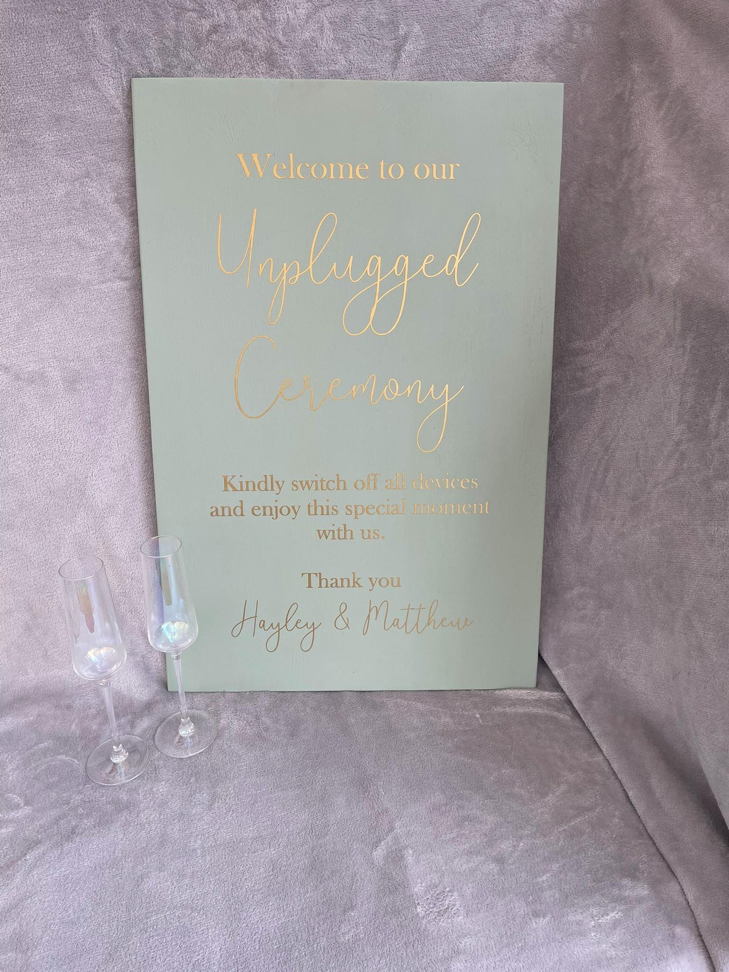 SAGE 'Unplugged Ceremony' sign, (other colours available).