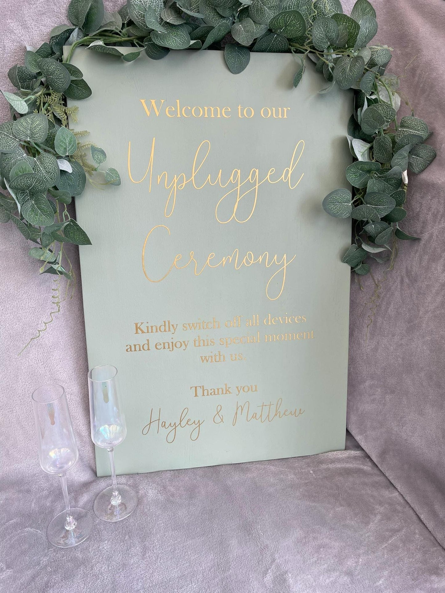 SAGE 'Unplugged Ceremony' sign, (other colours available).