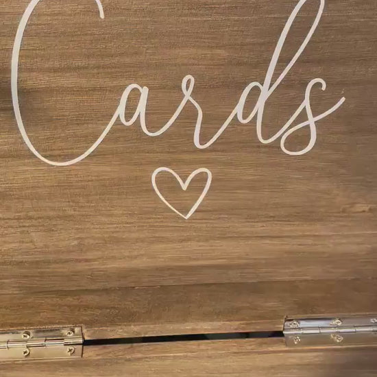 Personalised RUSTIC wedding card box, Wedding memory box, Wedding keepsake box, Wooden Wedding box, rustic wedding post box