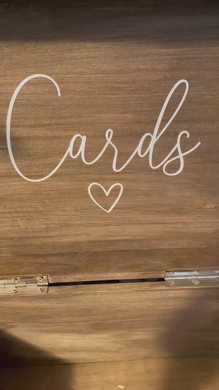 Personalised RUSTIC wedding card box, Wedding memory box, Wedding keepsake box, Wooden Wedding box, rustic wedding post box