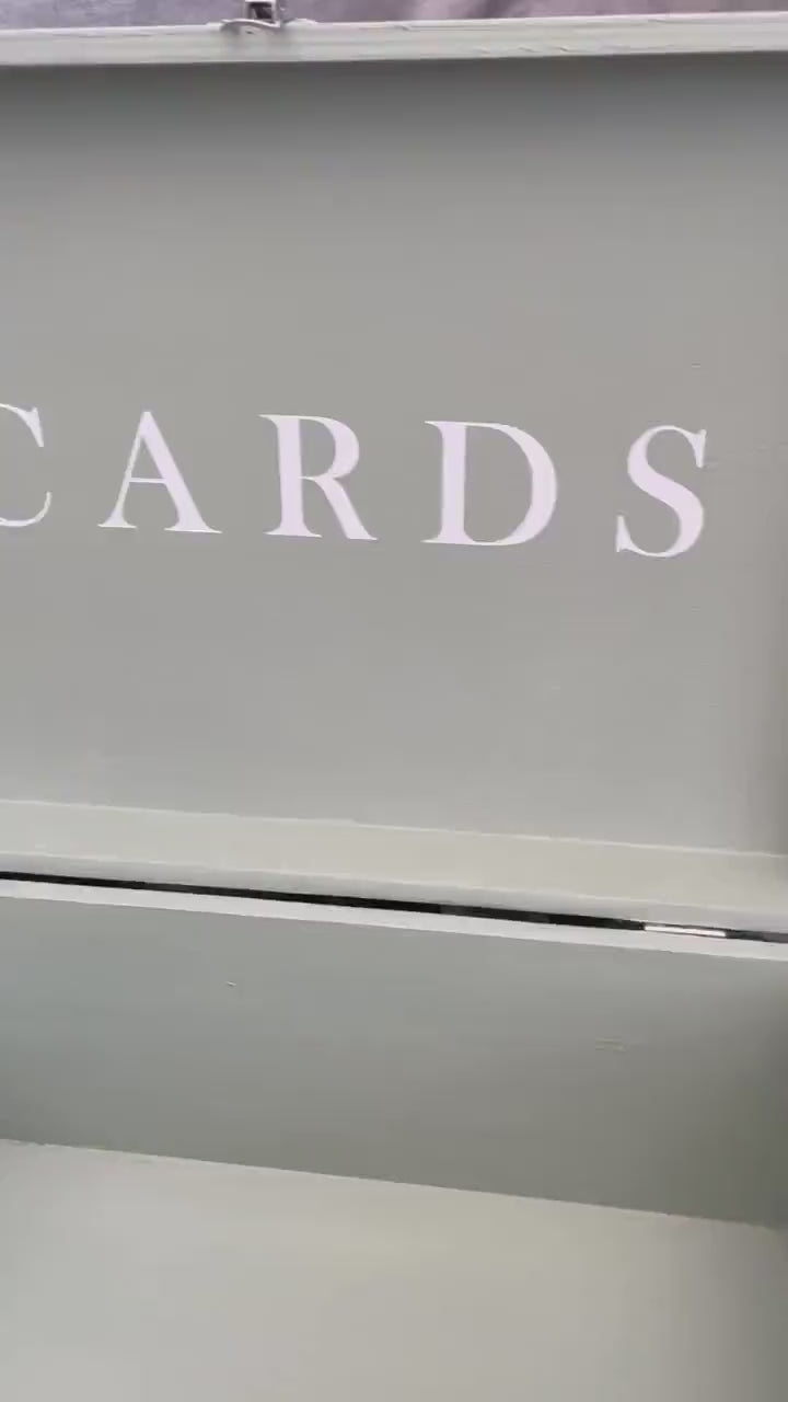 Personalised SAGE wedding card box, Wedding memory box, Wedding keepsake box, Wooden Wedding box, sage wedding post box